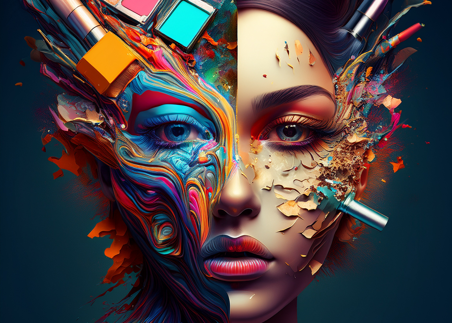 Beauty and Brushes Explosion
